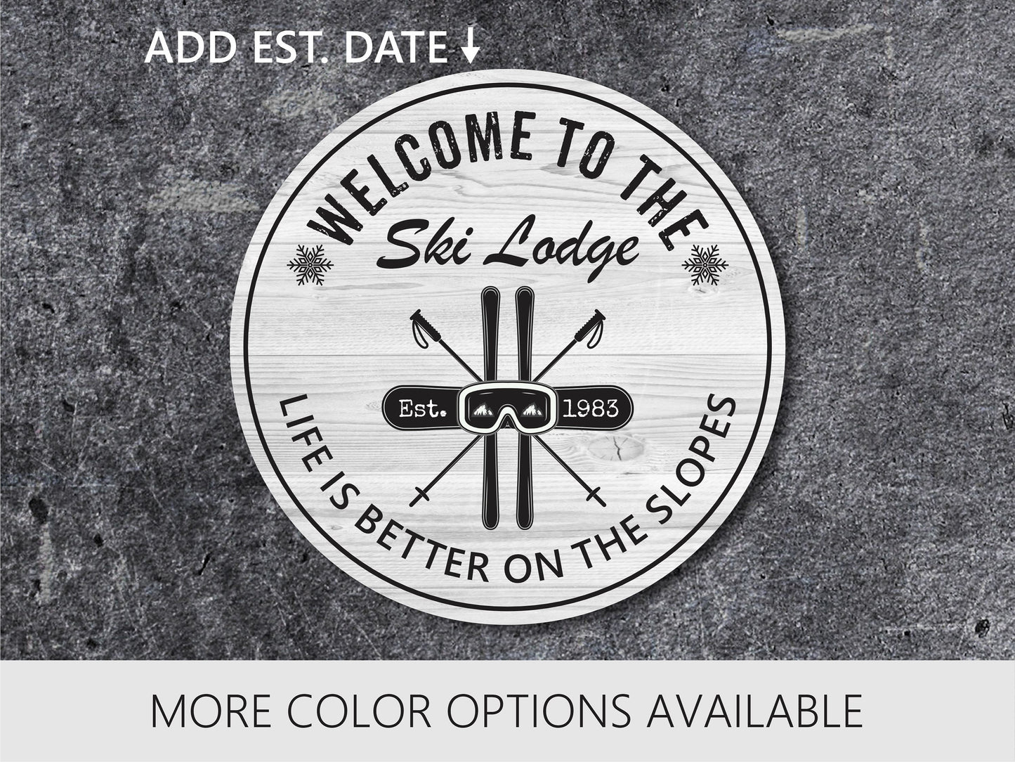Ski Lodge Sign, Ski Decor, Apres Ski, Winter Decor, Custom Metal Sign, Ski Home Decor, Ski Wall Decor, Ski Wall Art, Lodge Signs, Ski Sign
