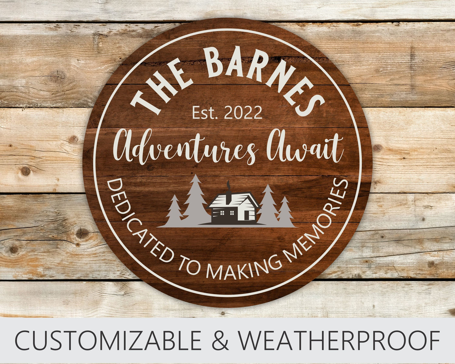 Cabin Metal Sign, Camp Sign, Custom Metal Cabin Sign Outdoor, Cabin Sign Outdoor, Cabin Sign, Metal Cabin Sign, Rustic Porch Sign